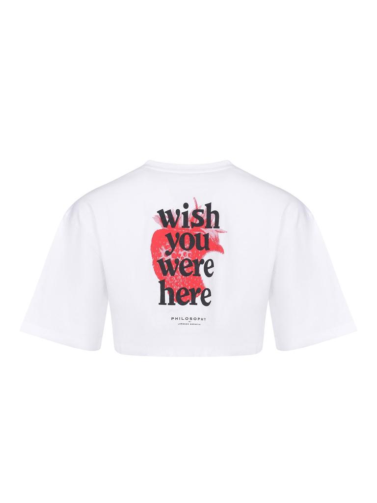 PHILOSOPHY di LORENZO SERAFINI Philosophy Di Lorenzo Serafini Cropped T-Shirt