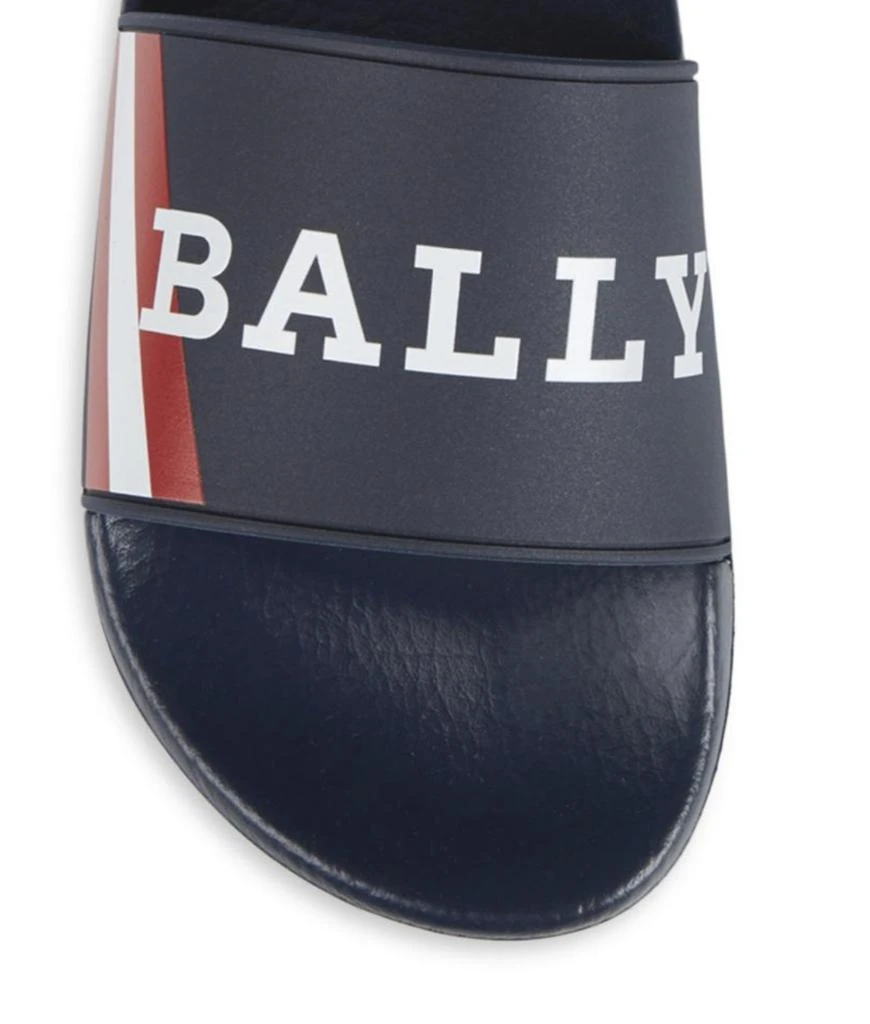 Bally Simon 6234035 Men's Ink Logo Rubber Sandals 4