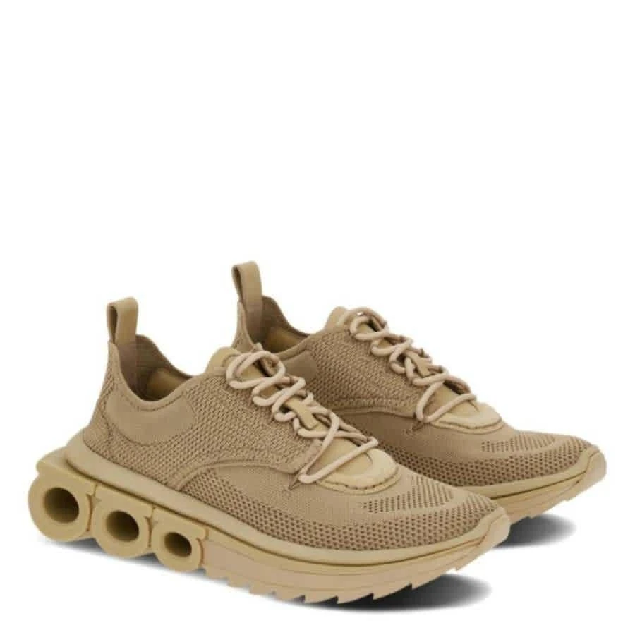 Salvatore Ferragamo Ferragamo Gancini-Plaque Round-Toe Sneaker 2