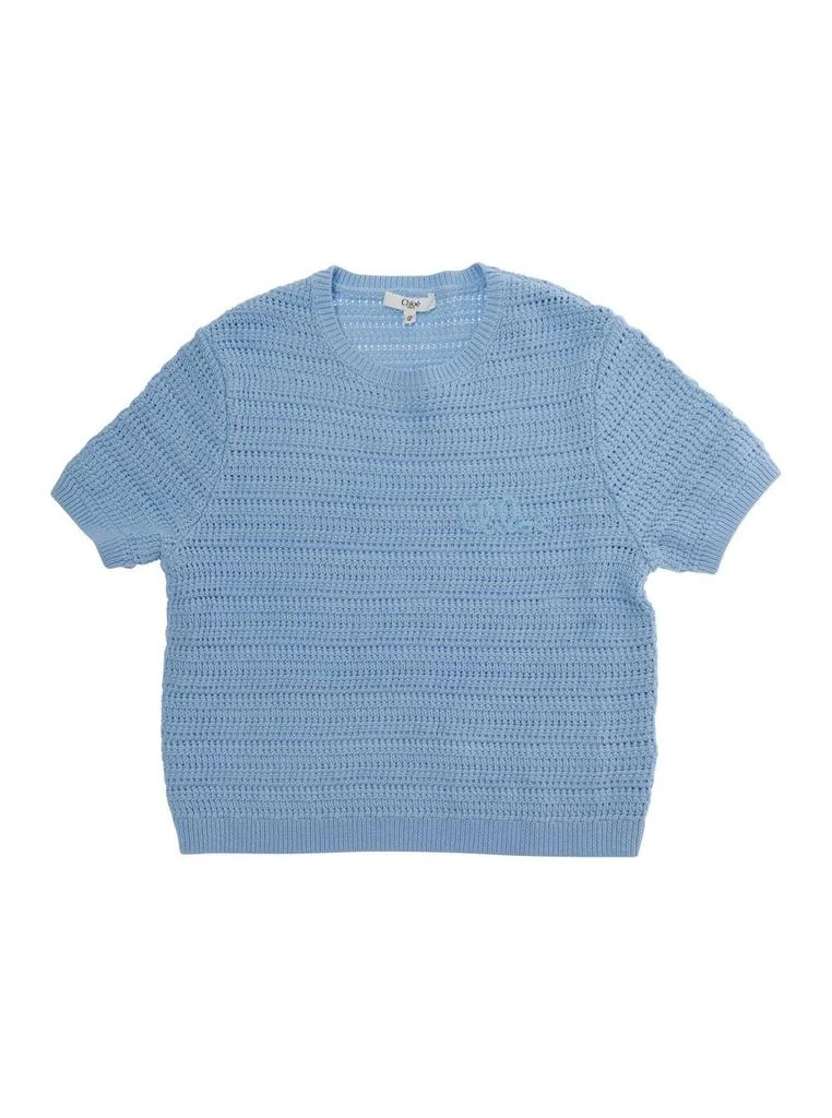 Chloé Chloé Kids Short-Sleeved Crewneck T-Shirt