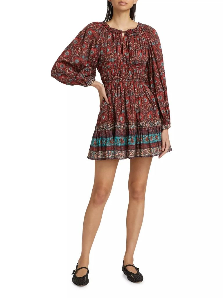 Ulla Johnson Val Botanical Shadow Stripe Dress 2