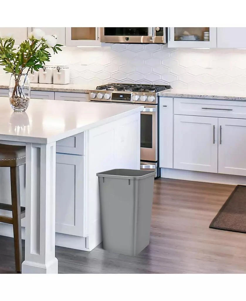 Rev-A-Shelf Polymer Replacement 27 qt. Trash Bin, Silver, 2 Pack, RV-1024-17-2 2