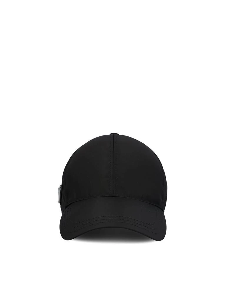 Prada Prada Logo Plaque Baseball Cap 1