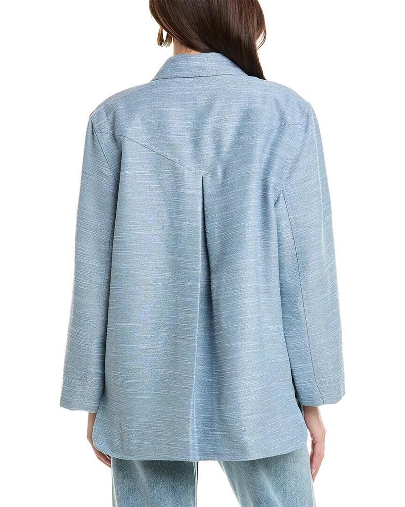 Ganni GANNI Linen-Blend Jacket 2