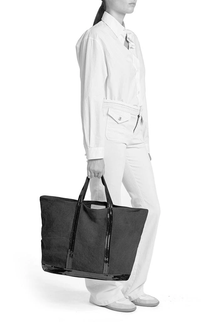 VANESSA BRUNO Linen XL cabas tote 6