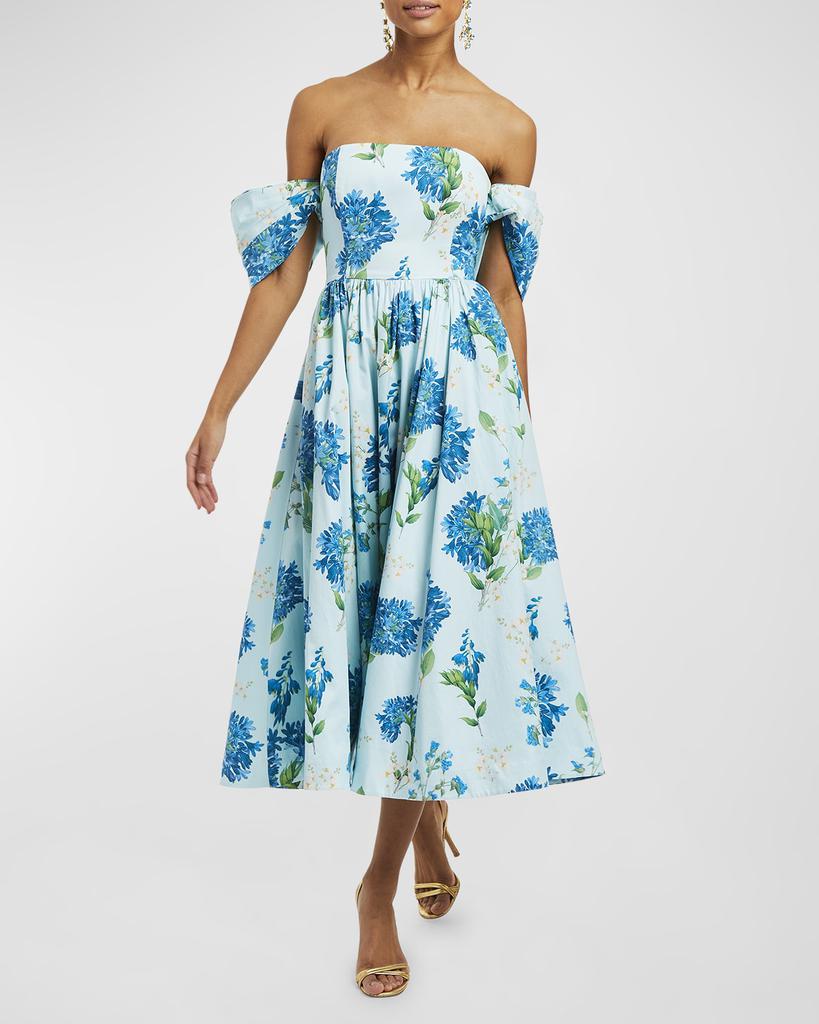 Mestiza New York Odette Floral-Print Convertible Midi Dress