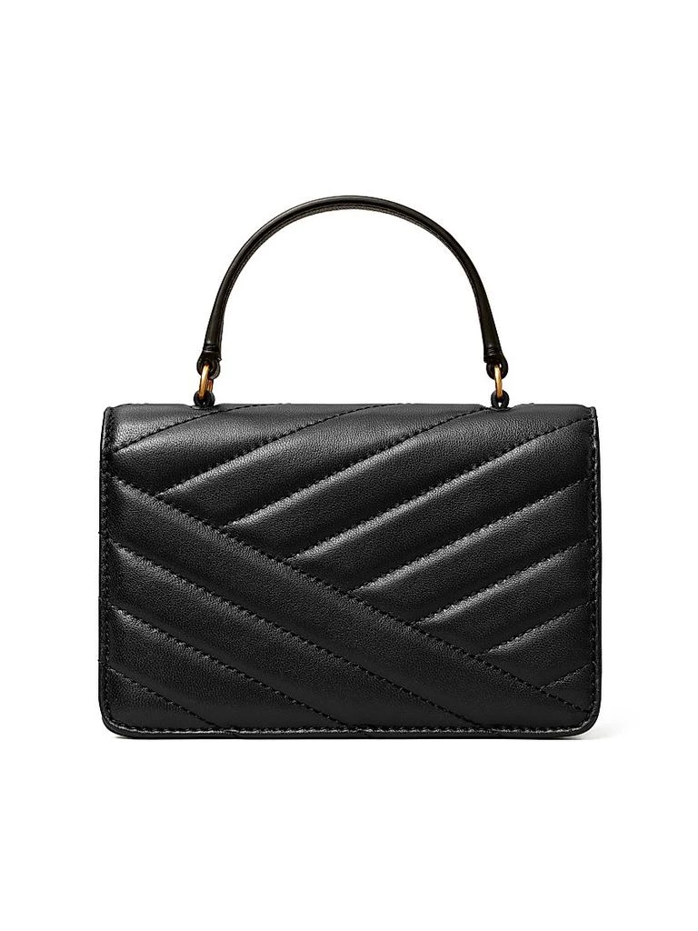 Tory Burch Mini Kira Chevron Leather Top Handle Bag 4