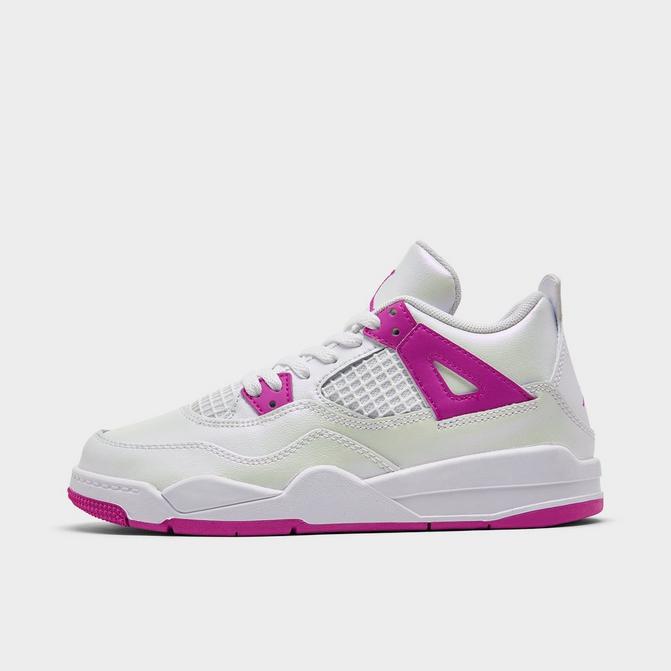 Jordan Girls' Little Kids' Air Jordan Retro 4 Basketball Shoes