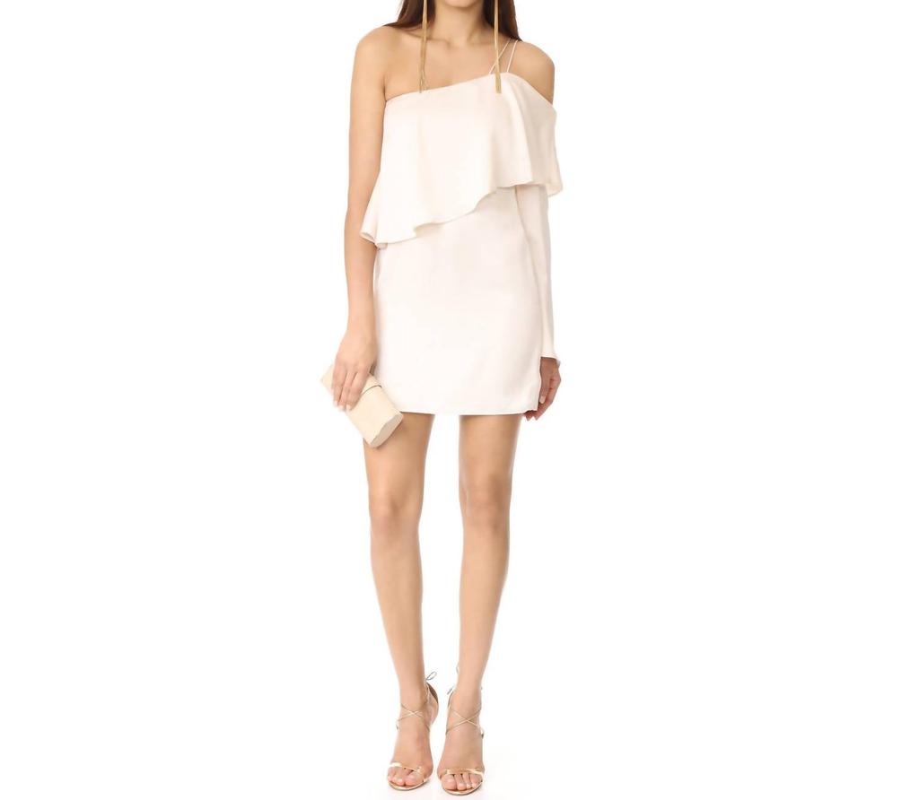 C/MEO COLLECTIVE Women Nothing Even Matters Mini Dress In Chalk