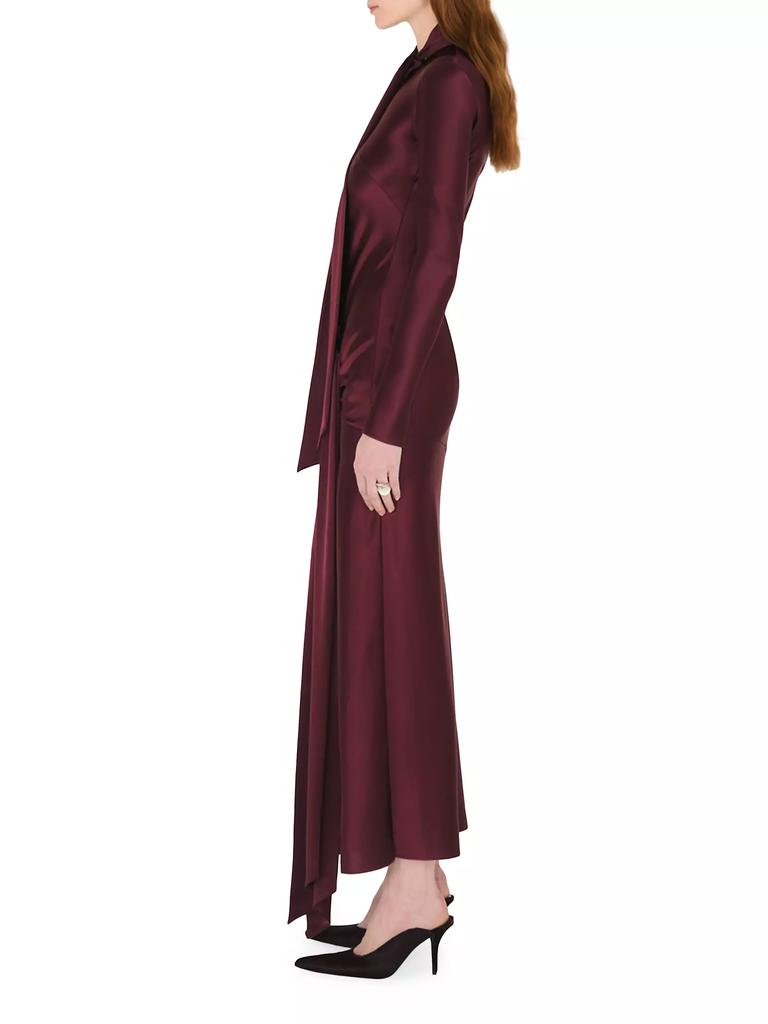 Galvan Emilie Tie-Front Maxi-Dress