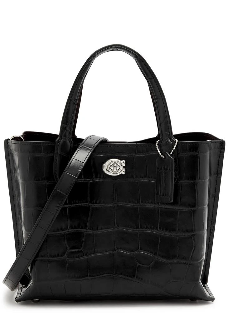 Coach Willow 24 crocodile-effect leather tote 1