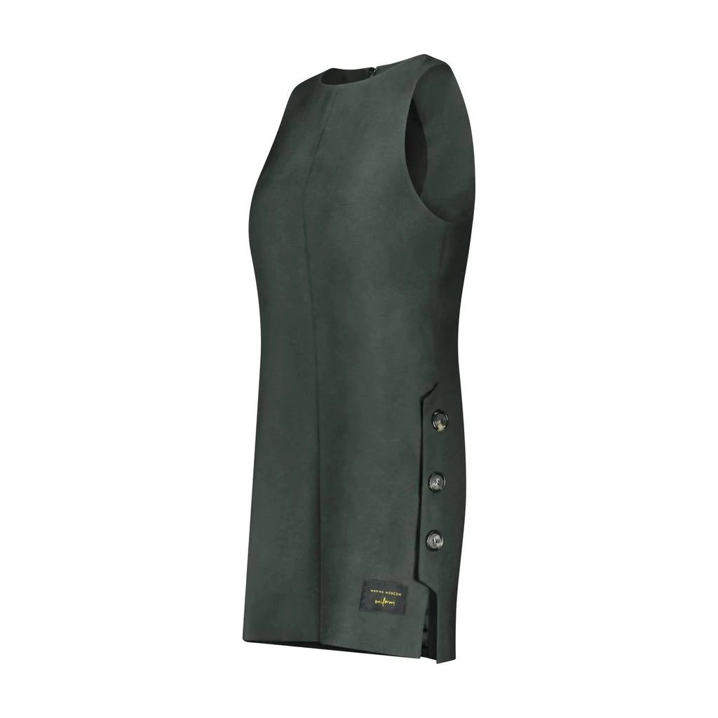 Marina Moscone Women's Sleeveless Tabard Dress In Verde Alpi 3