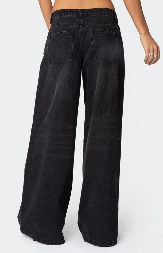 Edikted Pleated Detail Low Rise Jeans 5