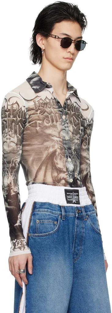 Jean Paul Gaultier Black & White 'The Diablo' Shirt 2