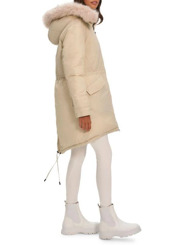 NOIZE Caroline Faux Fur Lined Parka Jacket 3