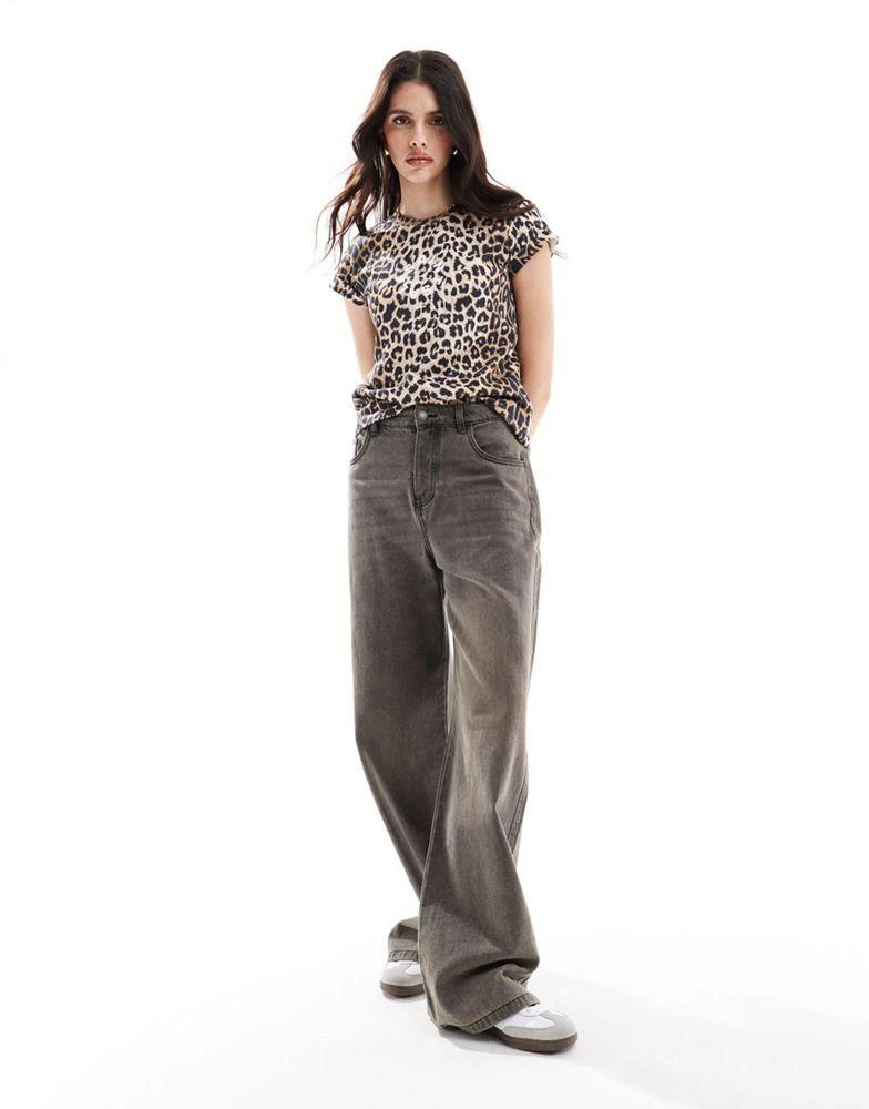 ALL SAINTS AllSaints Tiepo Anna tee in leopard print 4