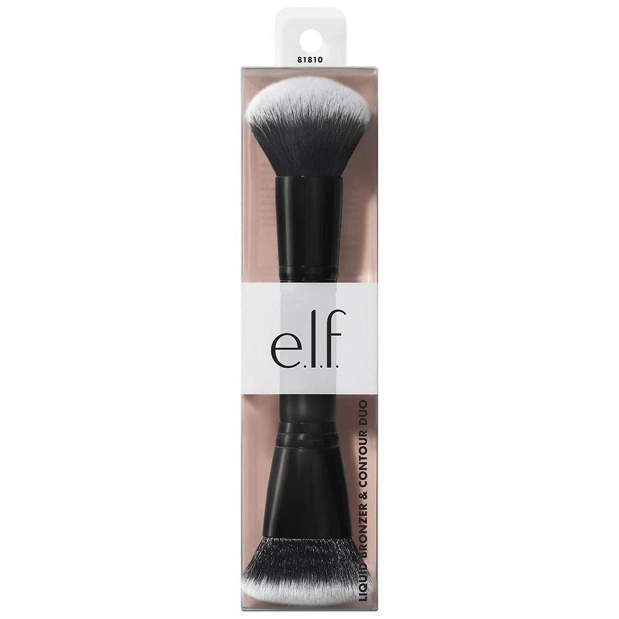 e.l.f. Liquid Bronzer & Contour Duo Brush 1 ct 1