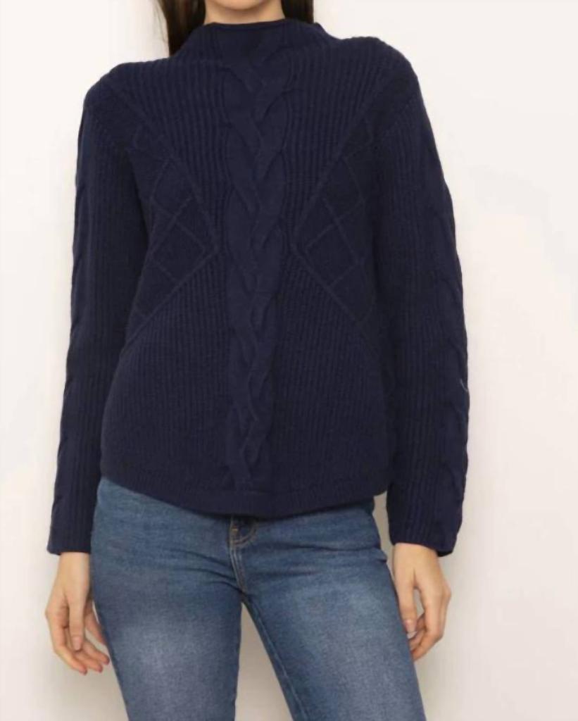 Central Park West Central Park West - Palma Cable Turtleneck Sweater