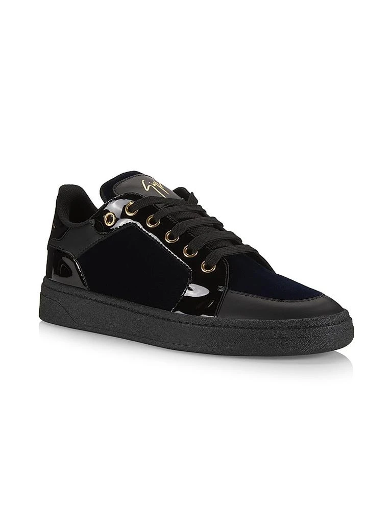 Shop GZ/94 Scarpa Uomo Velvet Leather Sneakers on Sale at