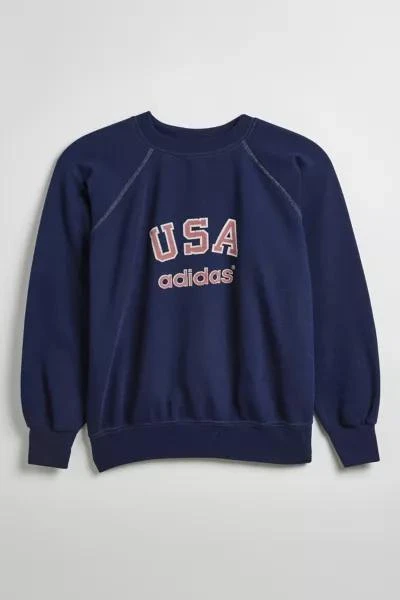 Urban Renewal Vintage adidas USA Crew Neck Sweatshirt 1