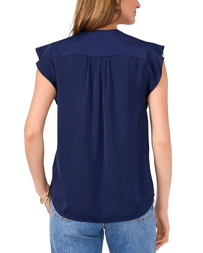 Vince Camuto V Neck Flutter Sleeve Top 2
