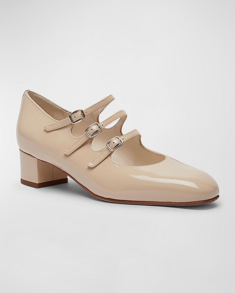 Carel Kina Patent Mary Jane Ballerina Pumps