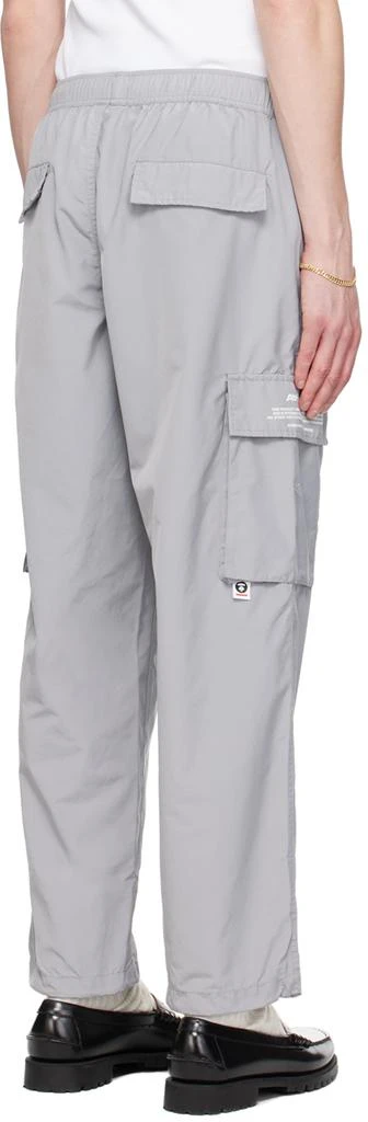 AAPE by A Bathing Ape Gray Patch Cargo Pants 3