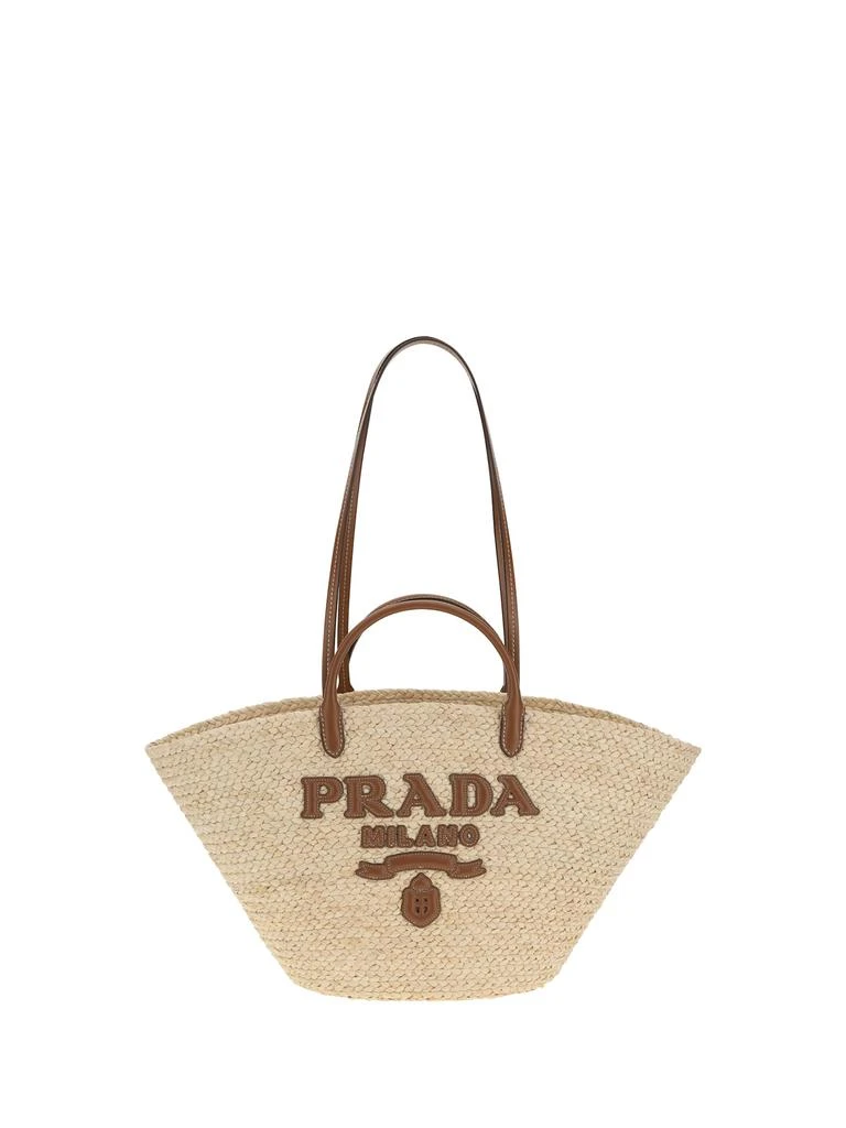 Prada Raffia Tote Bag 1