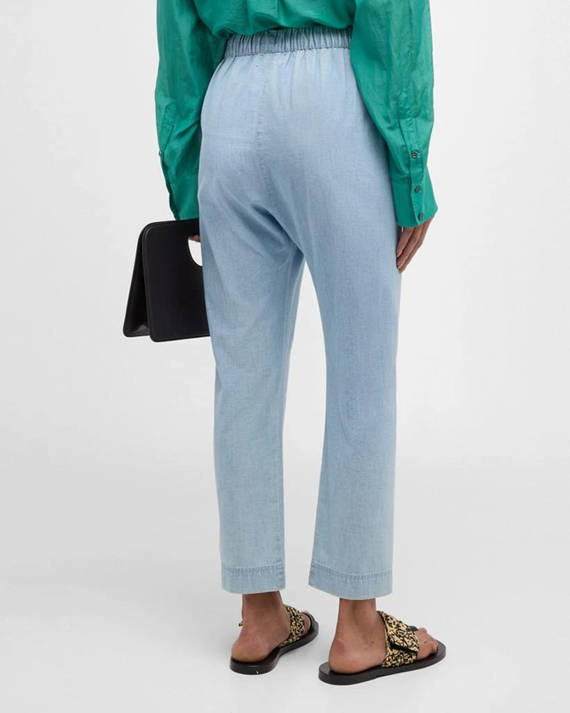 XIRENA Draper Cropped Cotton Denim Pants 6