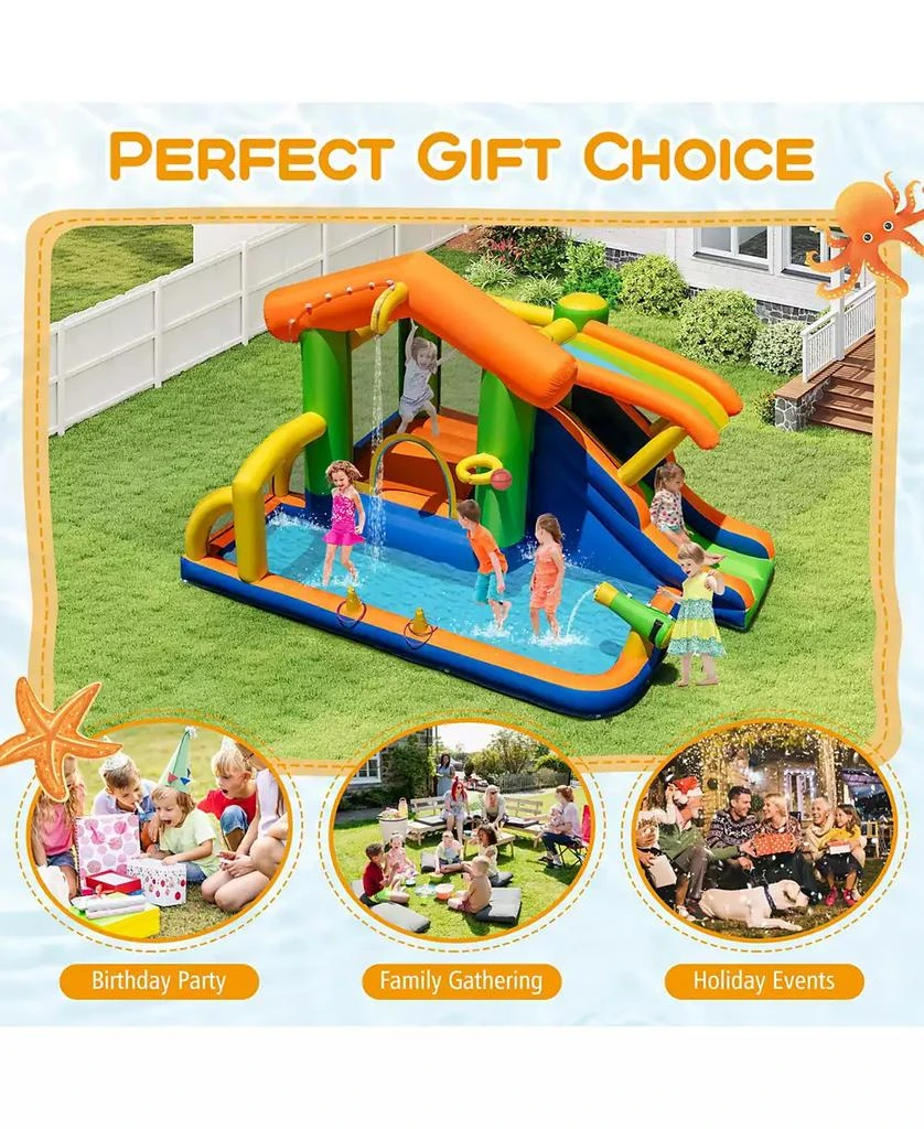 SUGIFT 8-in-1 Jumping Castle with Slide and 480W Blower 7
