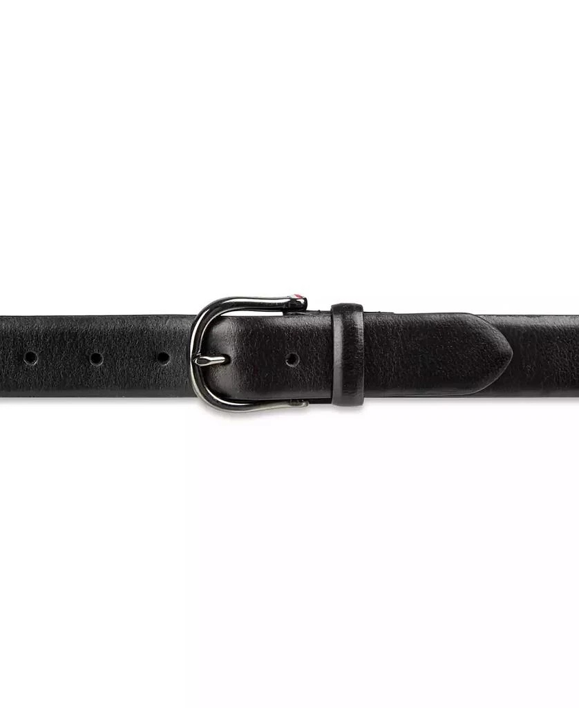 Tommy Hilfiger Men's Nautical Feather Edge Leather Belt 6