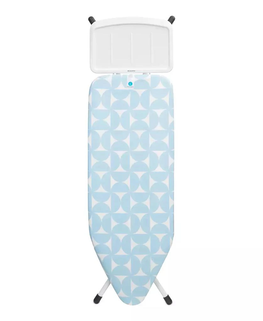 Brabantia Ironing Board C, 49 x 18", 124 x 45 Centimeter with Solid Steam Unit Holder, 1" 25 Millimeter and White Frame 1