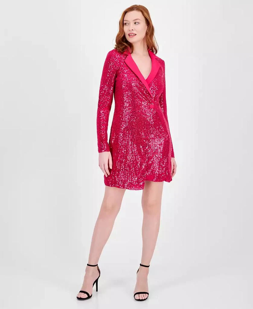 RACHEL Rachel Roy Women's Griffith Sequin Tuxedo Mini Dress 1