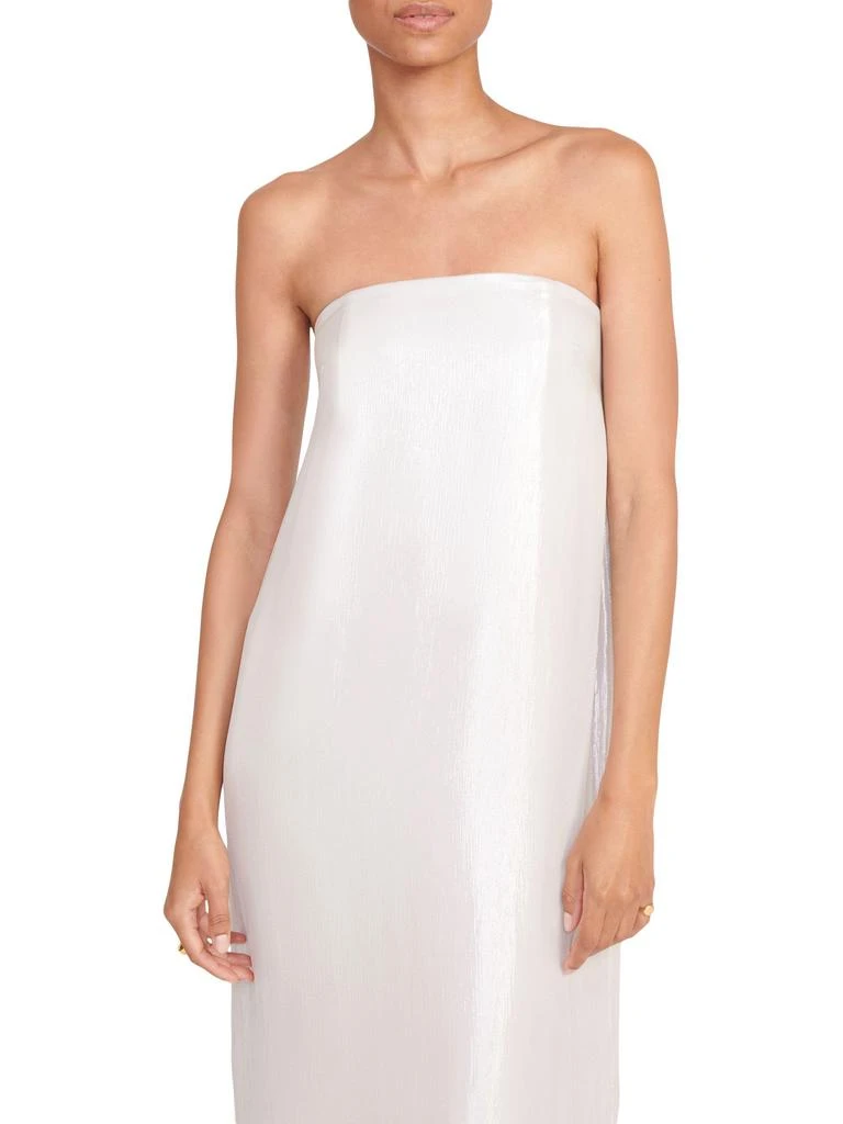 black ribbed bodycon dress Casey One Shoulder Orange Linen Dress – Thomas and Rye main image 0
