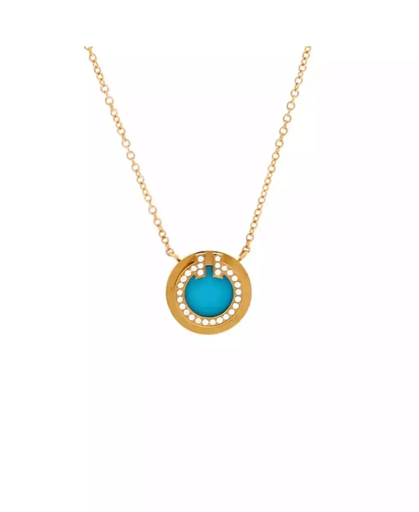Pre-Owned Tiffany & Co T Circle Pendant Necklace
