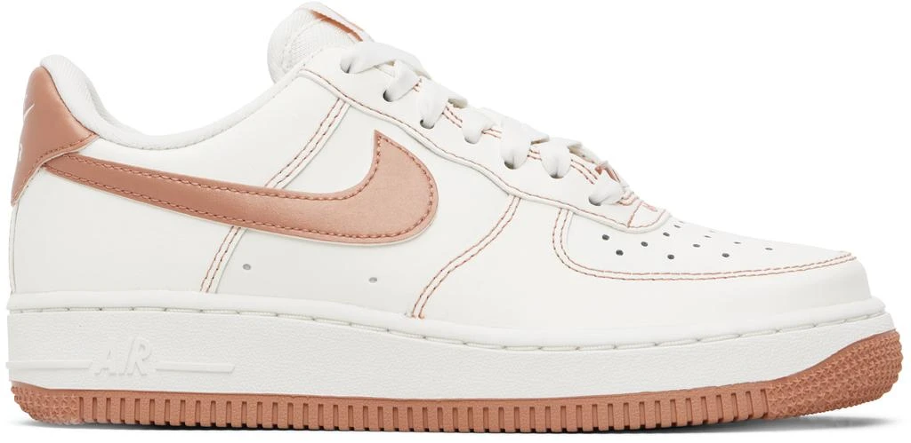 NIKE Off-White & Pink Air Force 1 '07 Sneakers