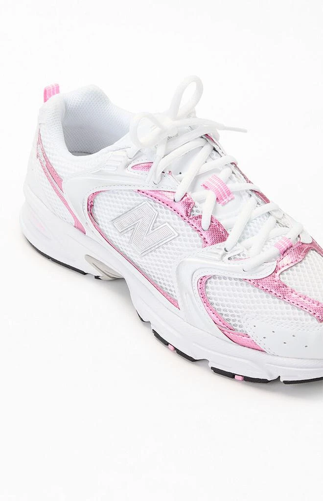 New Balance White & Pink 530 Sneakers 6