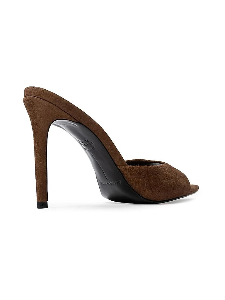 Black Suede Studio Brea Suede Mules 4