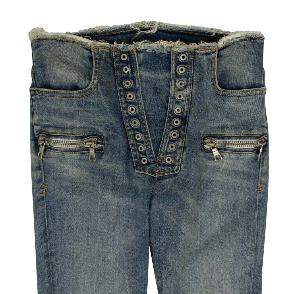Unravel Project Lace-Up Skinny Jeans - Denim 2