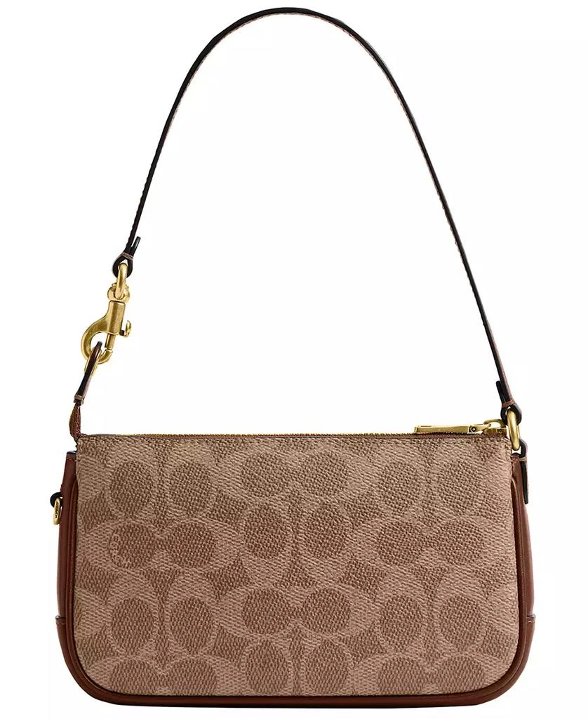 Coach Plaza Mini Signature Canvas Shoulder Bag 18 4