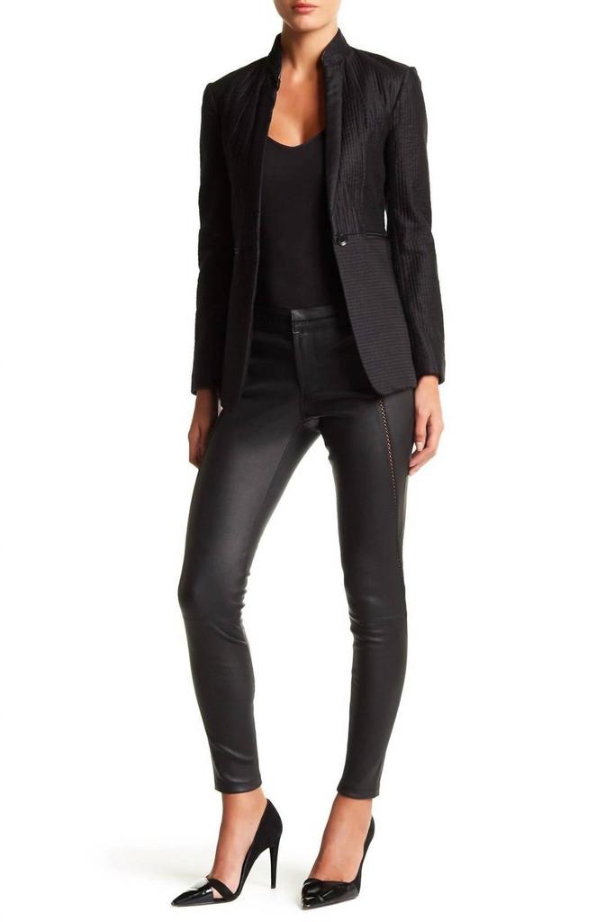 David Lerner David Lerner - Stitched Real Lamb Leather Leggings