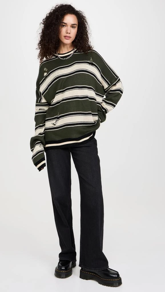 Ragged Priest In Line Knit Sweater 4