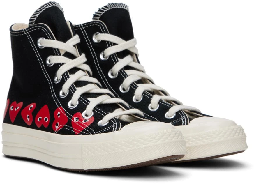 Comme des Garcons Black Converse Edition Chuck 70 Multi Heart Sneakers 4