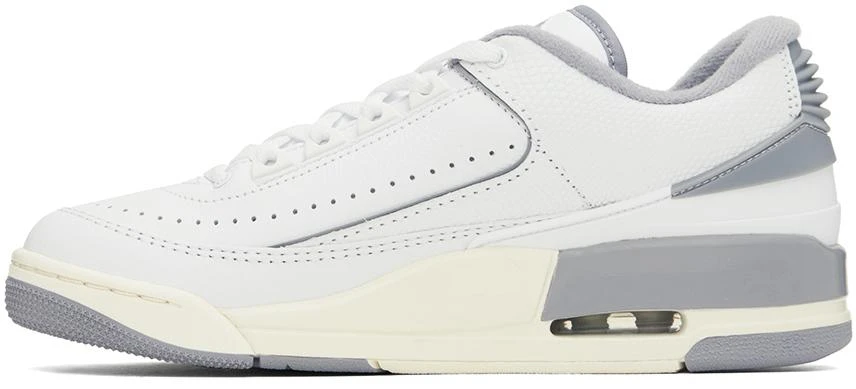 Jordan White & Gray Jordan 2/3 Sneakers 3