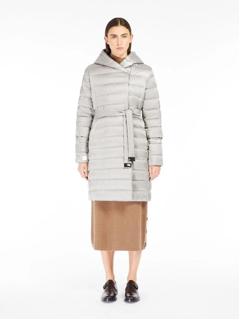Weekend Max Mara Reversible down jacket in water-repellent satin 4