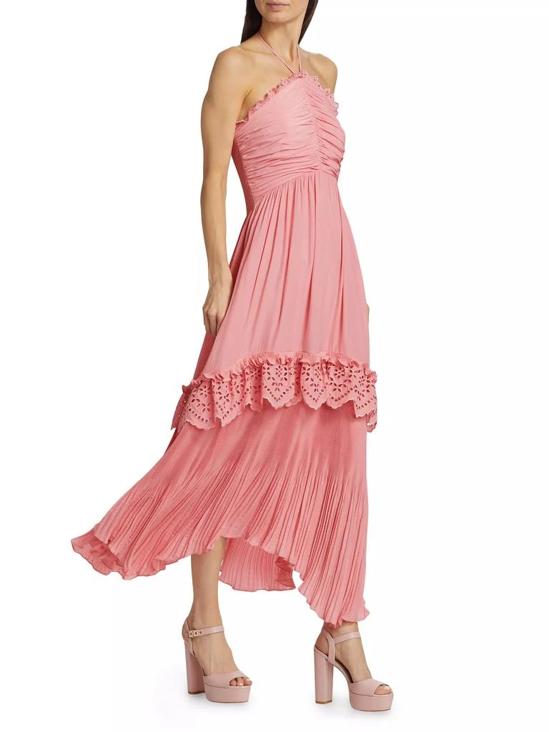 Ramy Brook Dulce Pleated Halter Maxi Dress 2