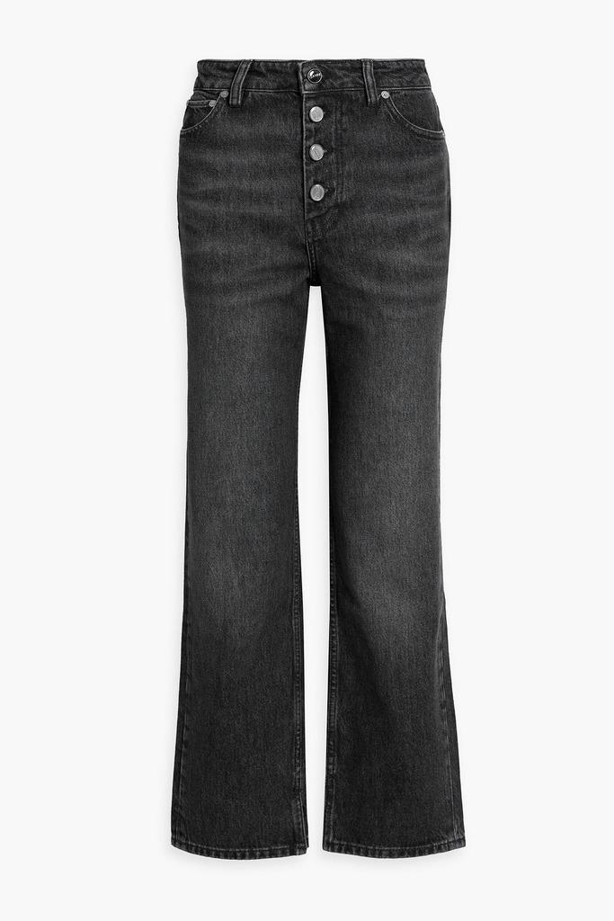 Ganni Lovy high-rise straight-leg jeans