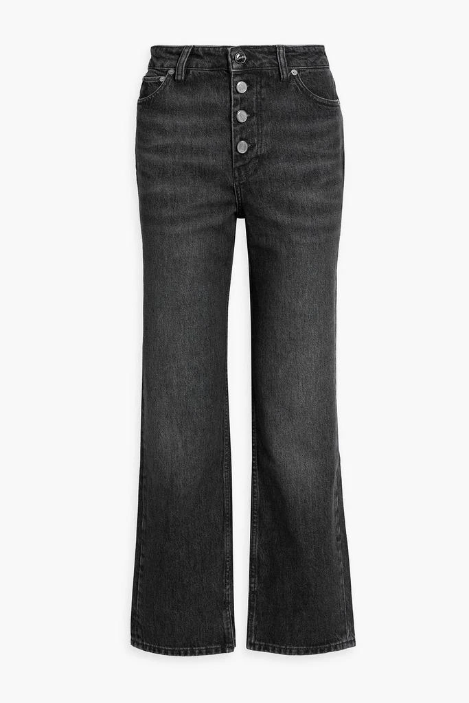Ganni Lovy high-rise straight-leg jeans 1