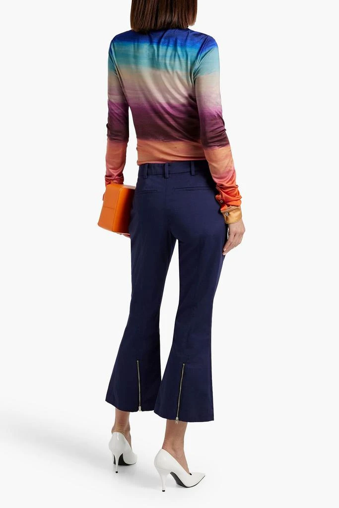 Marni Cotton-twill kick-flare pants 3