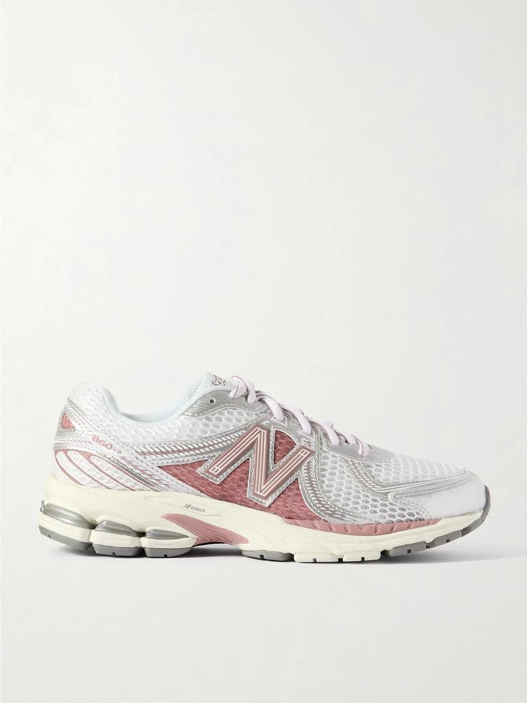 New Balance Northern Lights 860v2 皮革边饰网眼运动鞋 1